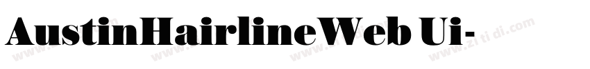 AustinHairlineWeb Ui字体转换